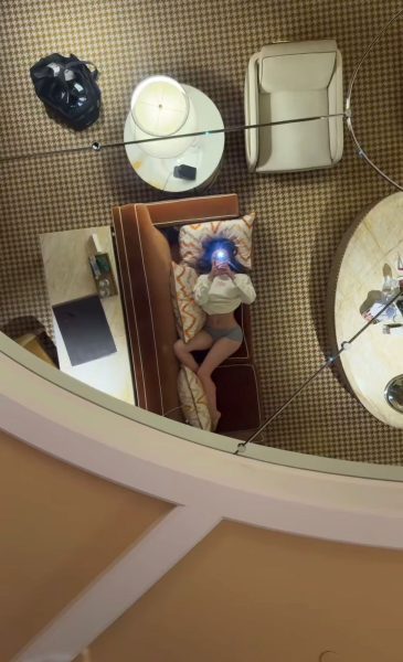 selfie de mariana en la cama