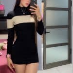 selfie de brenda en vestido